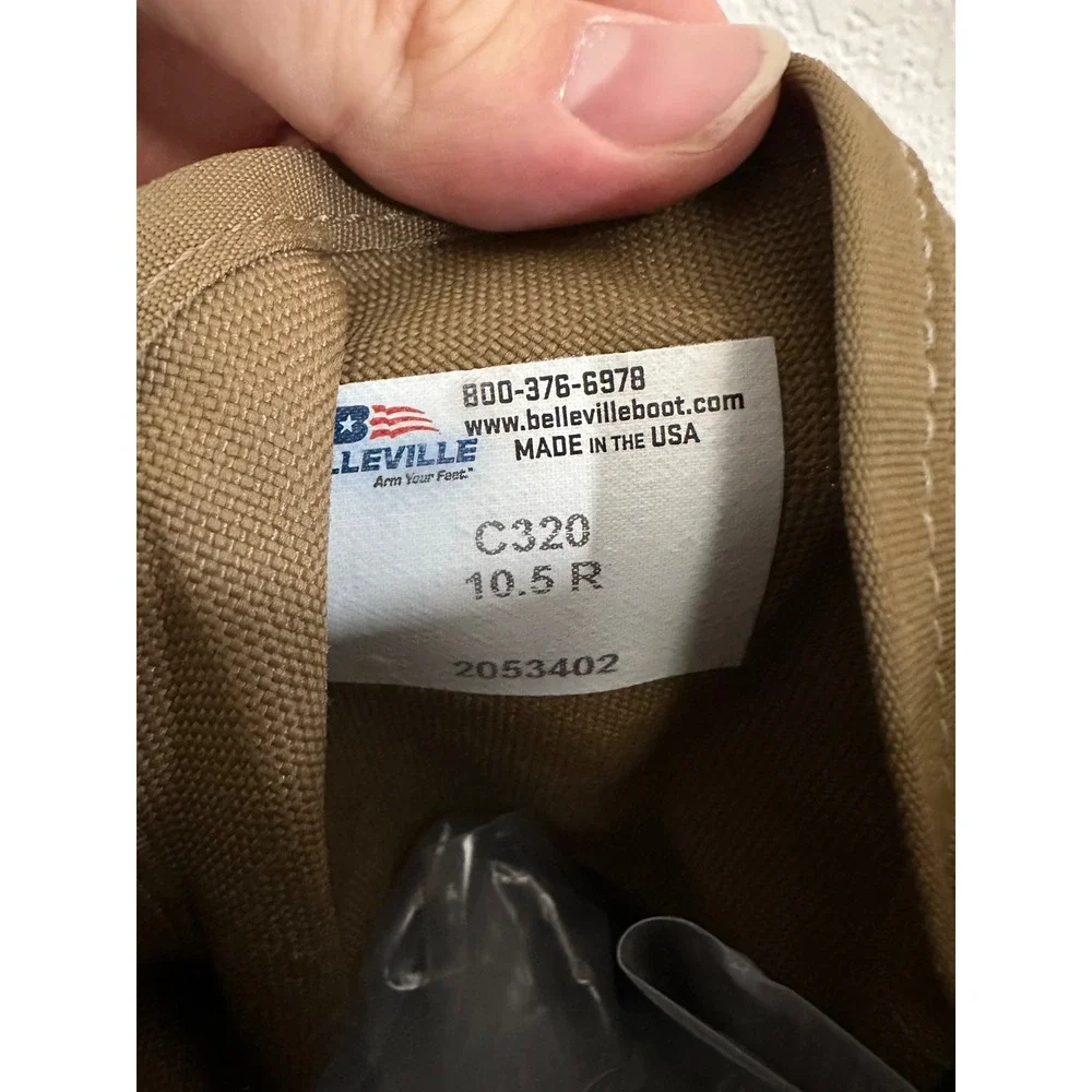 Belleville C320 Tactical Assault Boots Men 10.5 R Coyote Brown Vibram USA Made